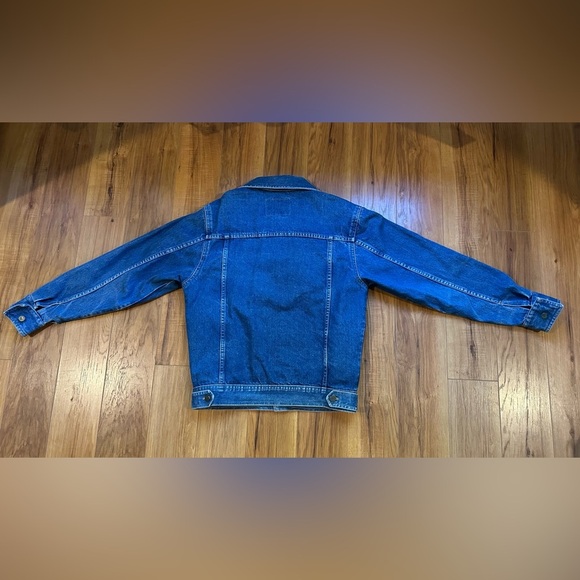 100% Cotton Vintage 1970s Large London Fog Blue Denim Jacket - Picture 5 of 15